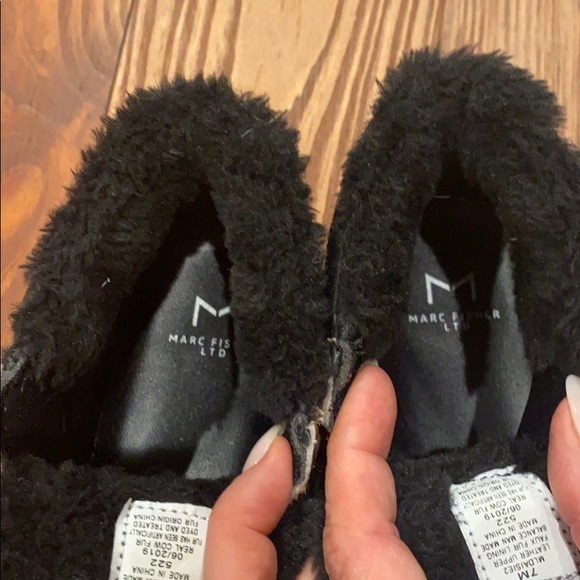 Marc Fisher LTD Leopard Shearling Booties - Picture 8 of 11